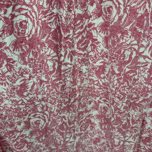 Eileen West Womens 3X Nightgown Pink White Floral Roses Modal Knit Long Sleeve - Picture 4 of 6